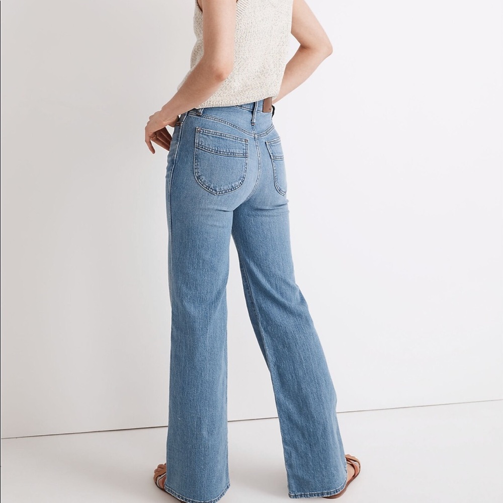 Madewell 11” high rise flare conwell wash sz 31p nwt